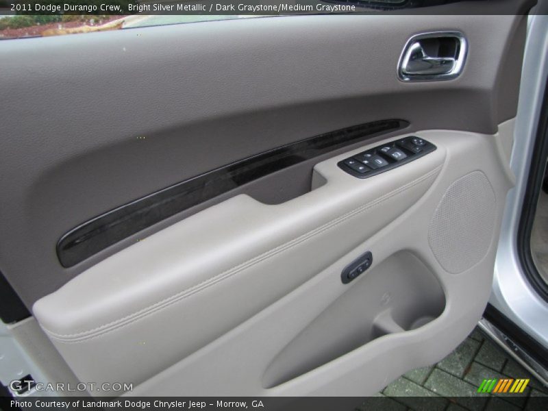 Bright Silver Metallic / Dark Graystone/Medium Graystone 2011 Dodge Durango Crew
