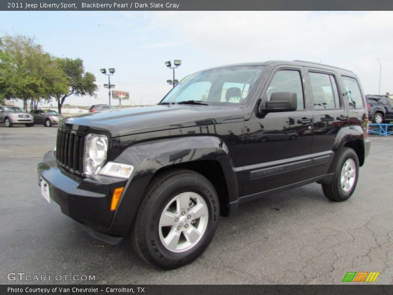 Blackberry Pearl / Dark Slate Gray 2011 Jeep Liberty Sport