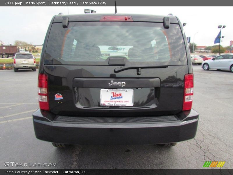 Blackberry Pearl / Dark Slate Gray 2011 Jeep Liberty Sport