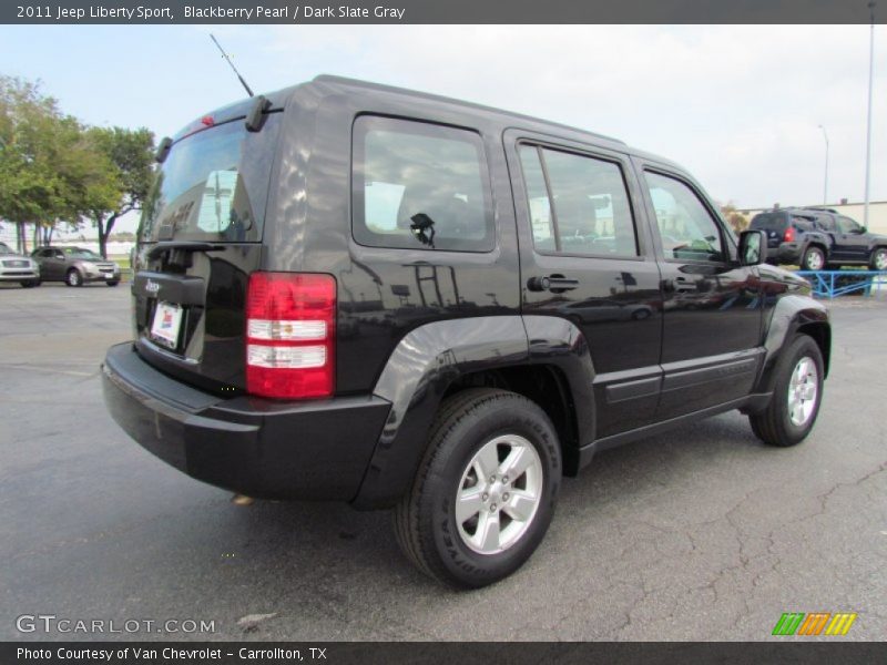 Blackberry Pearl / Dark Slate Gray 2011 Jeep Liberty Sport