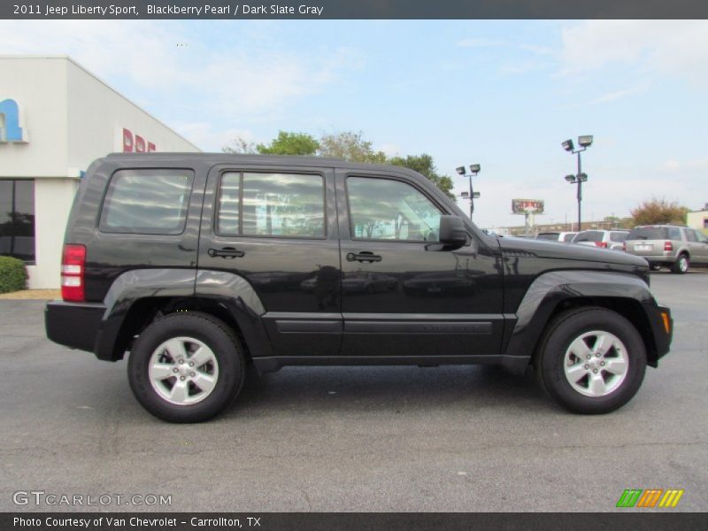 Blackberry Pearl / Dark Slate Gray 2011 Jeep Liberty Sport
