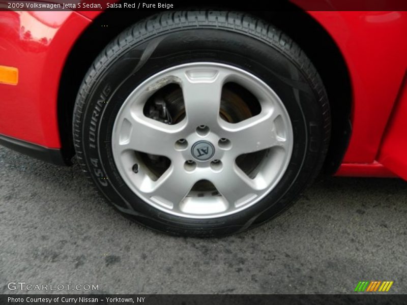 Salsa Red / Pure Beige 2009 Volkswagen Jetta S Sedan