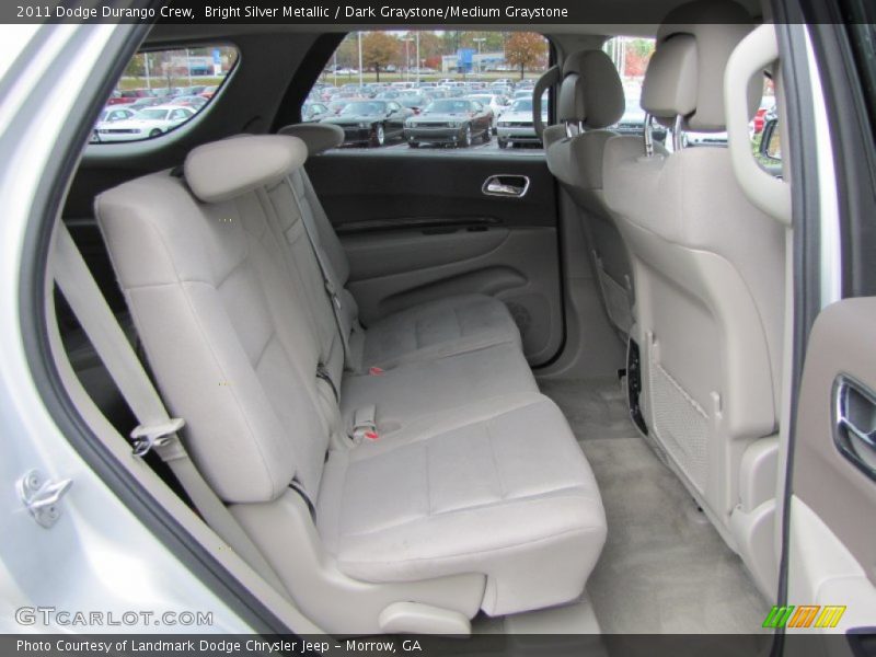 Bright Silver Metallic / Dark Graystone/Medium Graystone 2011 Dodge Durango Crew