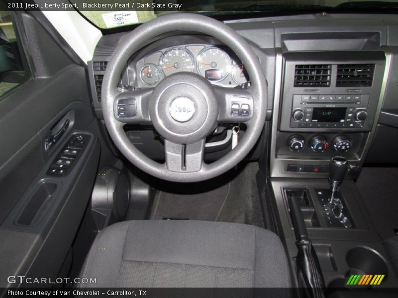 Blackberry Pearl / Dark Slate Gray 2011 Jeep Liberty Sport