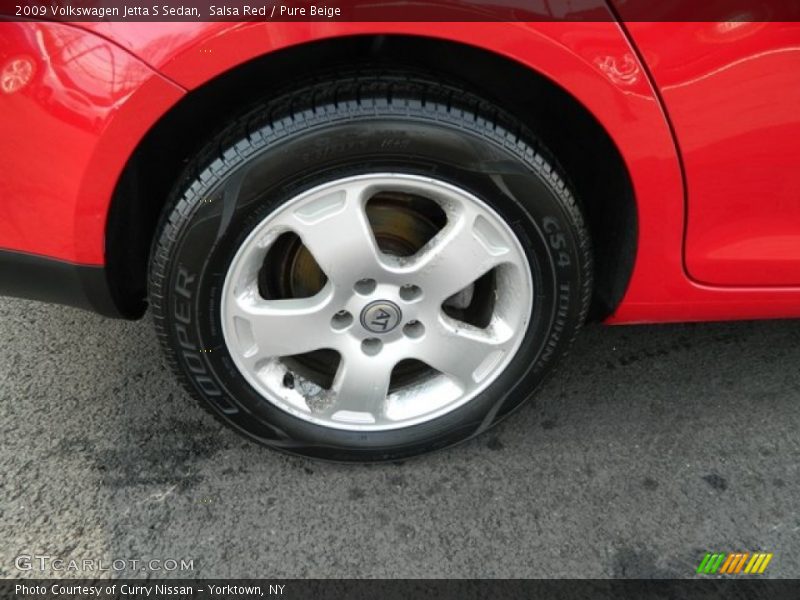 Salsa Red / Pure Beige 2009 Volkswagen Jetta S Sedan