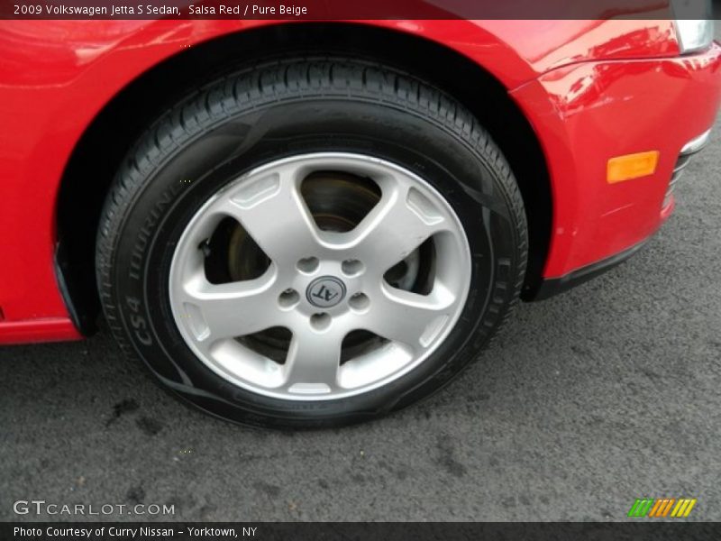 Salsa Red / Pure Beige 2009 Volkswagen Jetta S Sedan