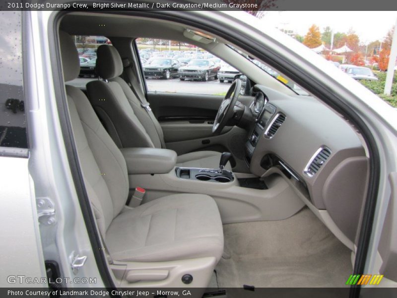 Bright Silver Metallic / Dark Graystone/Medium Graystone 2011 Dodge Durango Crew