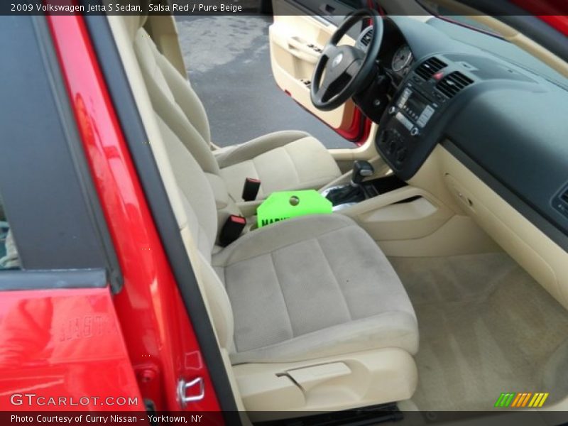 Salsa Red / Pure Beige 2009 Volkswagen Jetta S Sedan