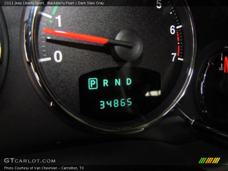 Blackberry Pearl / Dark Slate Gray 2011 Jeep Liberty Sport