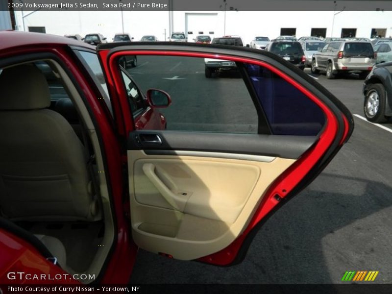 Salsa Red / Pure Beige 2009 Volkswagen Jetta S Sedan