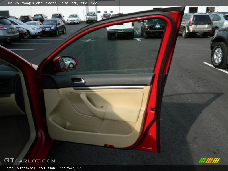 Salsa Red / Pure Beige 2009 Volkswagen Jetta S Sedan