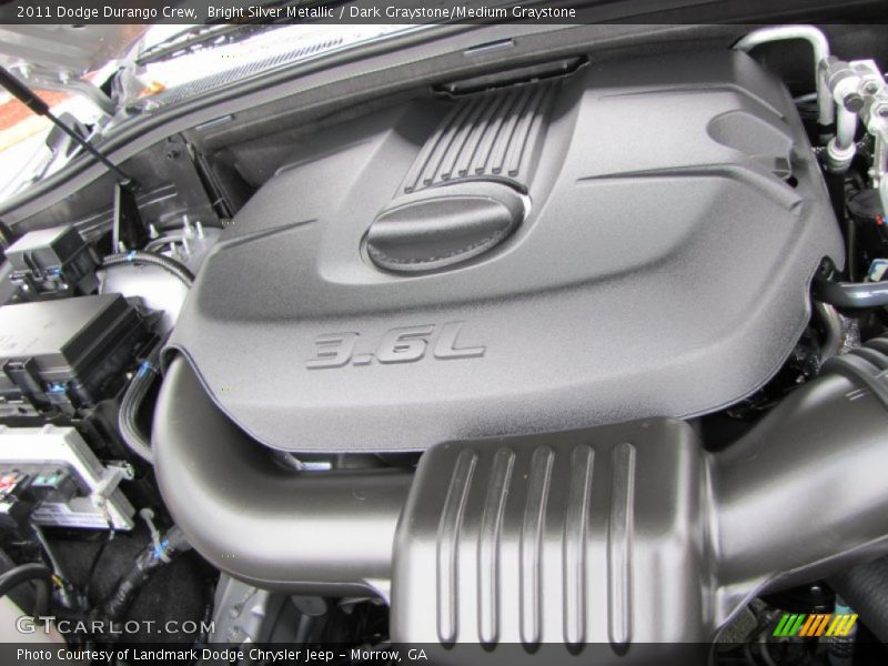 Bright Silver Metallic / Dark Graystone/Medium Graystone 2011 Dodge Durango Crew