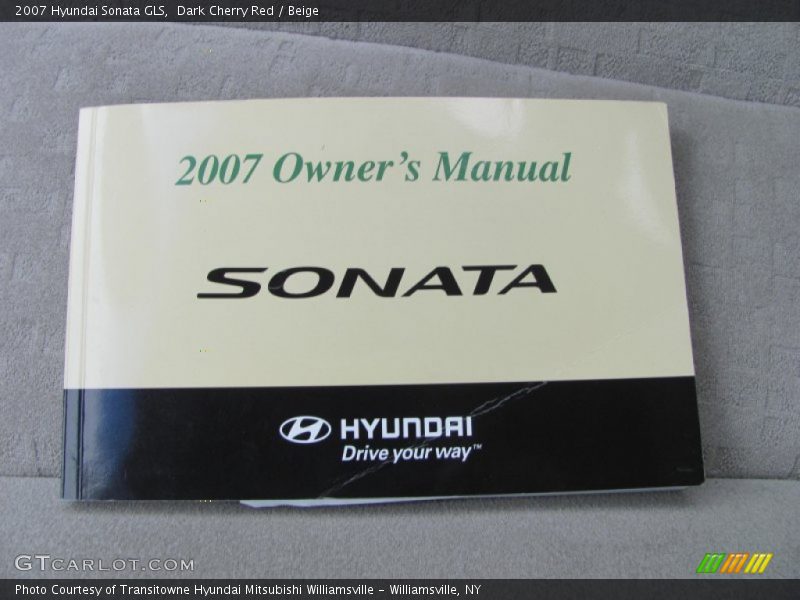 Dark Cherry Red / Beige 2007 Hyundai Sonata GLS