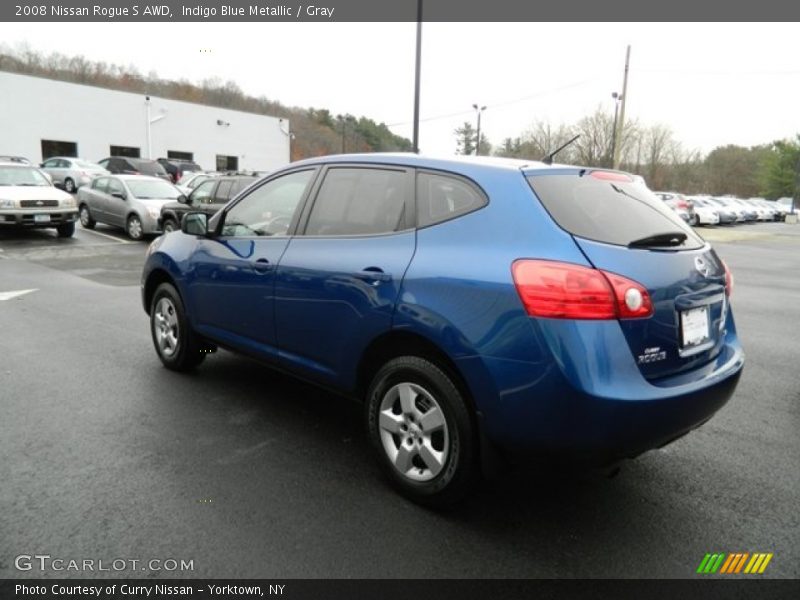 Indigo Blue Metallic / Gray 2008 Nissan Rogue S AWD