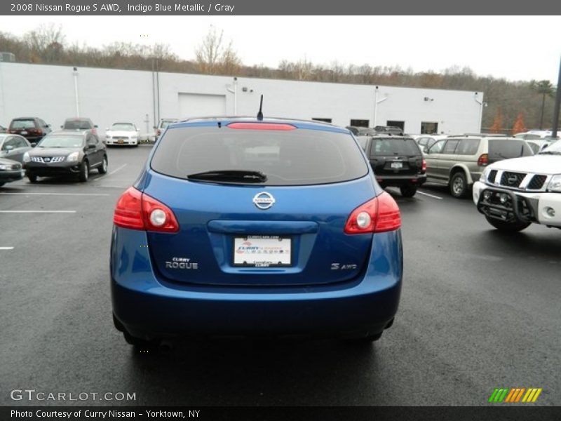 Indigo Blue Metallic / Gray 2008 Nissan Rogue S AWD