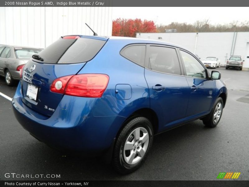 Indigo Blue Metallic / Gray 2008 Nissan Rogue S AWD
