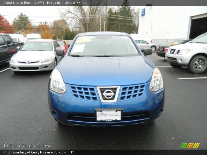 Indigo Blue Metallic / Gray 2008 Nissan Rogue S AWD