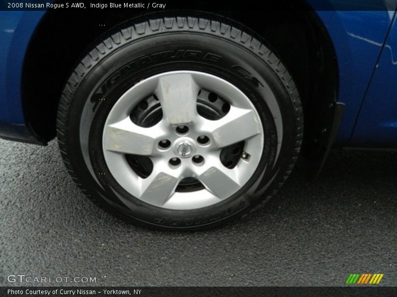 Indigo Blue Metallic / Gray 2008 Nissan Rogue S AWD
