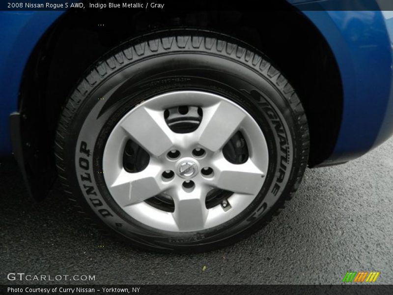 Indigo Blue Metallic / Gray 2008 Nissan Rogue S AWD