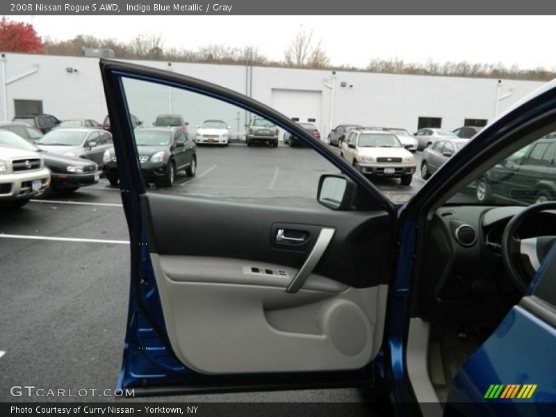 Indigo Blue Metallic / Gray 2008 Nissan Rogue S AWD