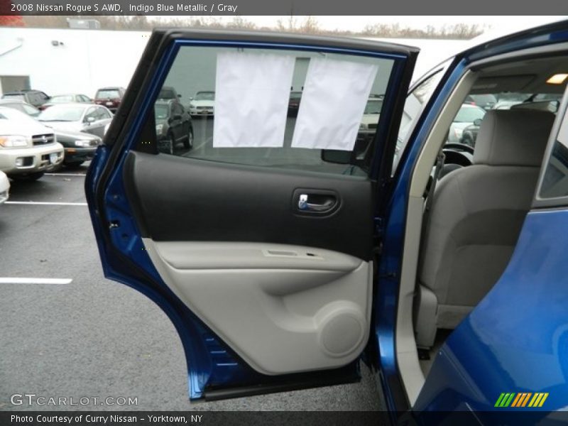 Indigo Blue Metallic / Gray 2008 Nissan Rogue S AWD