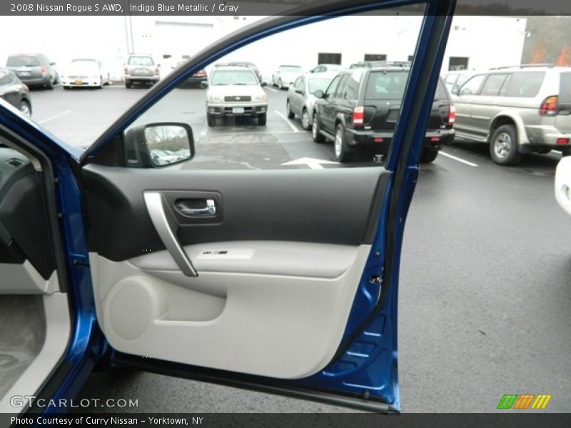 Indigo Blue Metallic / Gray 2008 Nissan Rogue S AWD