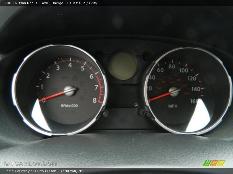 Indigo Blue Metallic / Gray 2008 Nissan Rogue S AWD