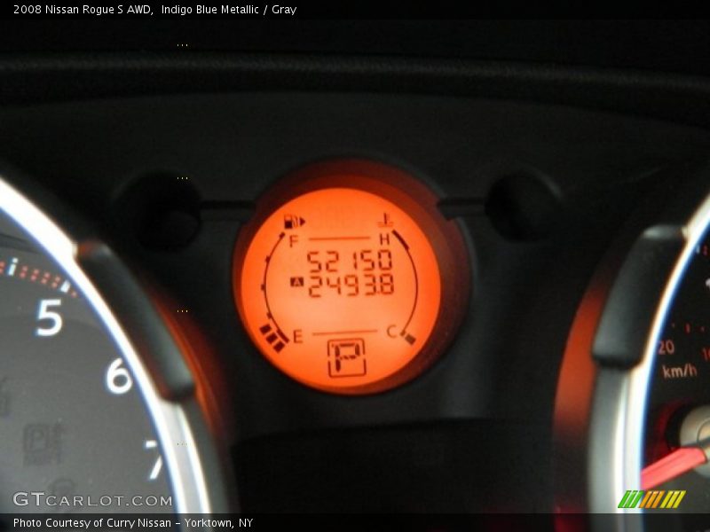 Indigo Blue Metallic / Gray 2008 Nissan Rogue S AWD