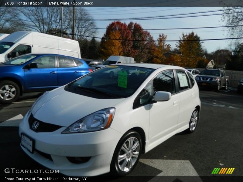 Taffeta White / Sport Black 2009 Honda Fit Sport