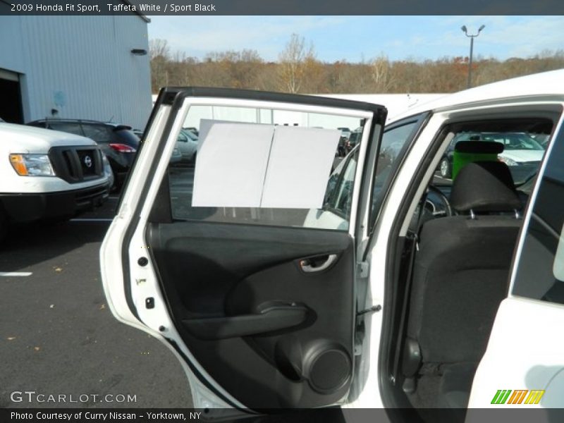Taffeta White / Sport Black 2009 Honda Fit Sport