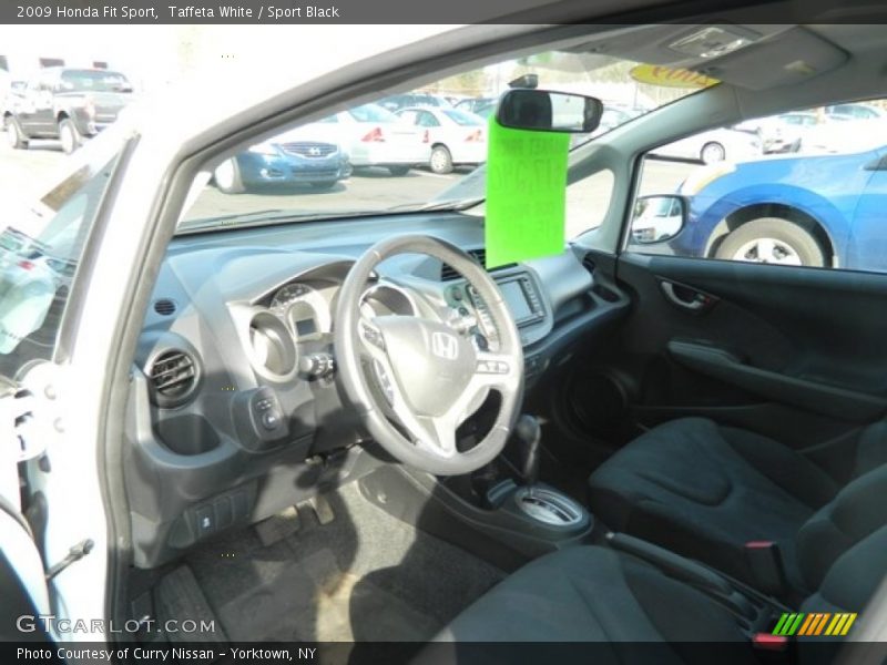 Taffeta White / Sport Black 2009 Honda Fit Sport