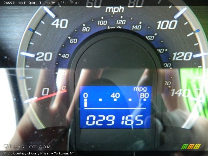 Taffeta White / Sport Black 2009 Honda Fit Sport