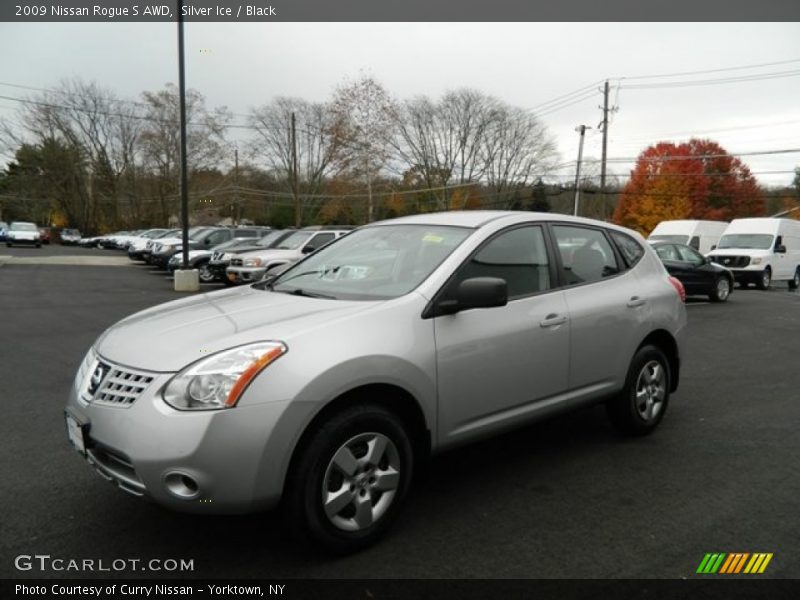 Silver Ice / Black 2009 Nissan Rogue S AWD