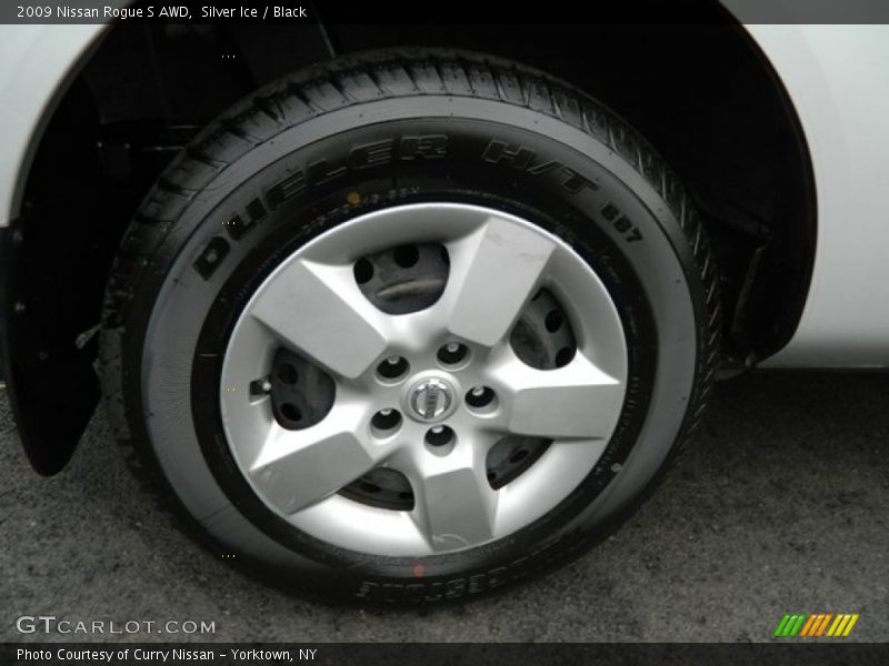 Silver Ice / Black 2009 Nissan Rogue S AWD