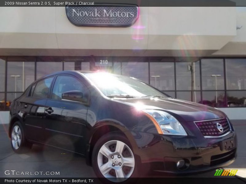 Super Black / Charcoal 2009 Nissan Sentra 2.0 S