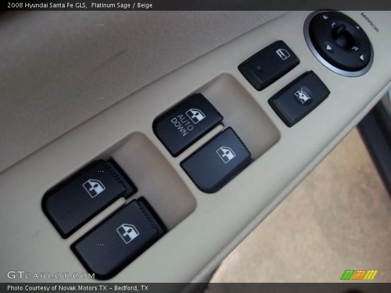 Platinum Sage / Beige 2008 Hyundai Santa Fe GLS