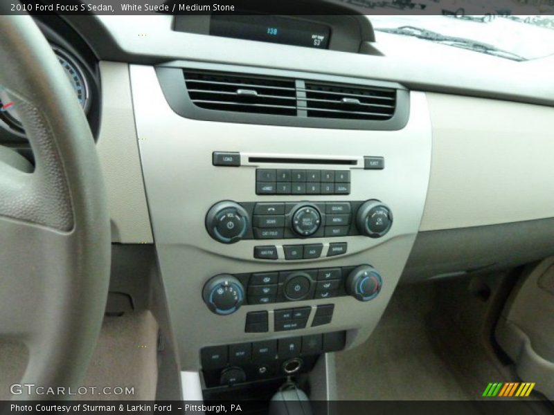 White Suede / Medium Stone 2010 Ford Focus S Sedan