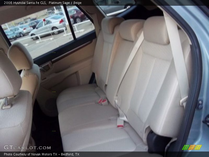 Platinum Sage / Beige 2008 Hyundai Santa Fe GLS