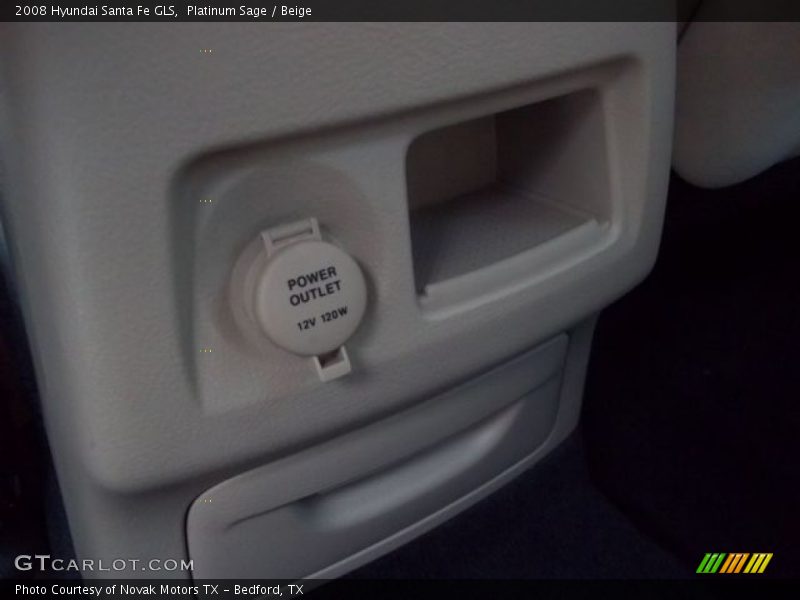 Platinum Sage / Beige 2008 Hyundai Santa Fe GLS