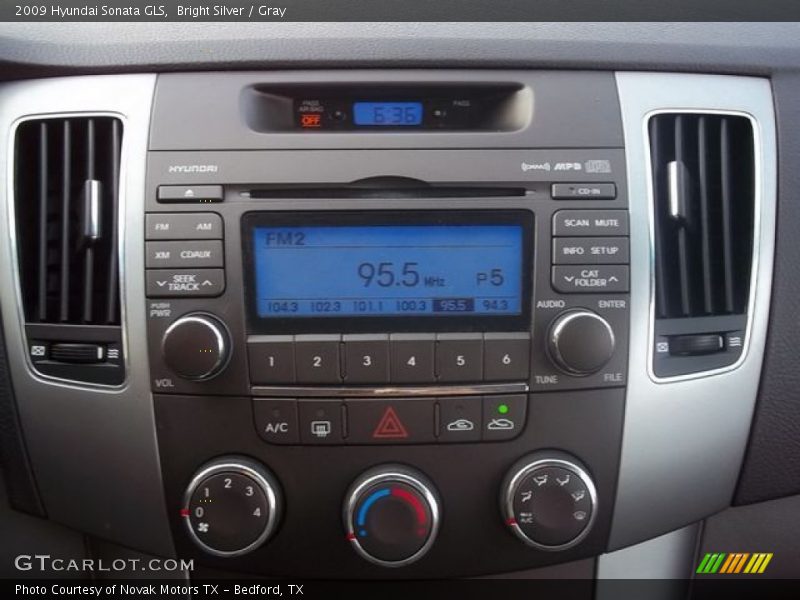 Bright Silver / Gray 2009 Hyundai Sonata GLS