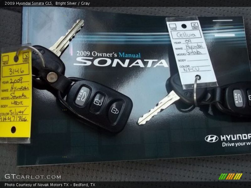Bright Silver / Gray 2009 Hyundai Sonata GLS