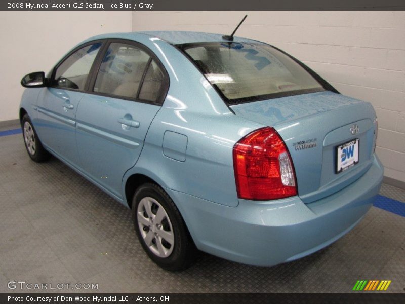 Ice Blue / Gray 2008 Hyundai Accent GLS Sedan