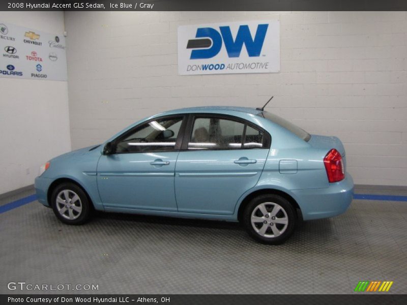 Ice Blue / Gray 2008 Hyundai Accent GLS Sedan
