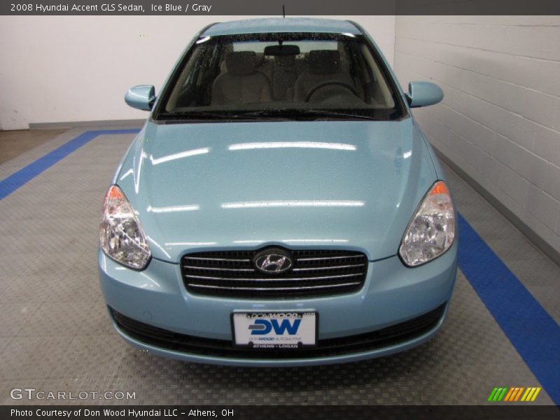 Ice Blue / Gray 2008 Hyundai Accent GLS Sedan