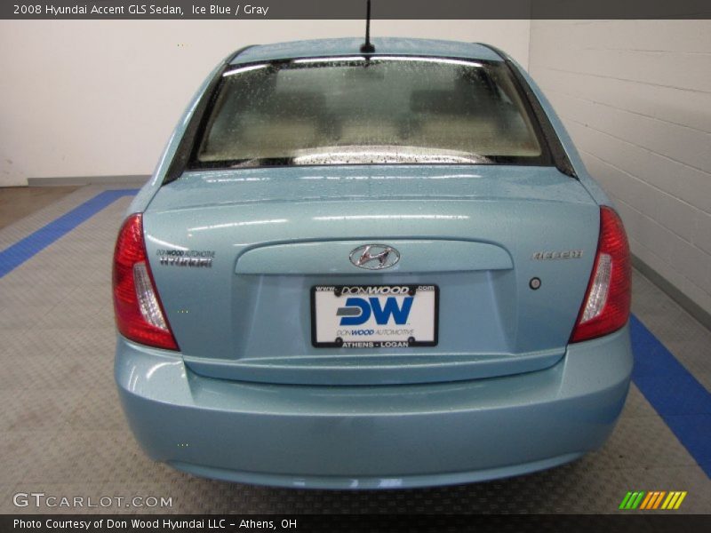 Ice Blue / Gray 2008 Hyundai Accent GLS Sedan