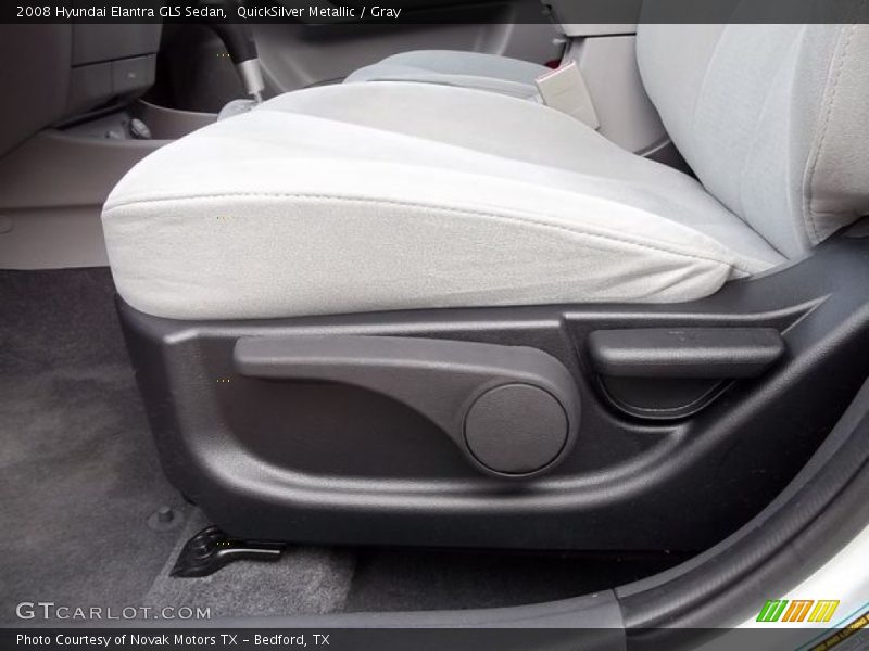 QuickSilver Metallic / Gray 2008 Hyundai Elantra GLS Sedan