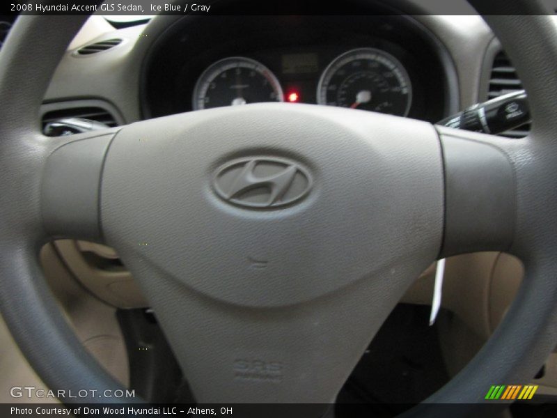 Ice Blue / Gray 2008 Hyundai Accent GLS Sedan