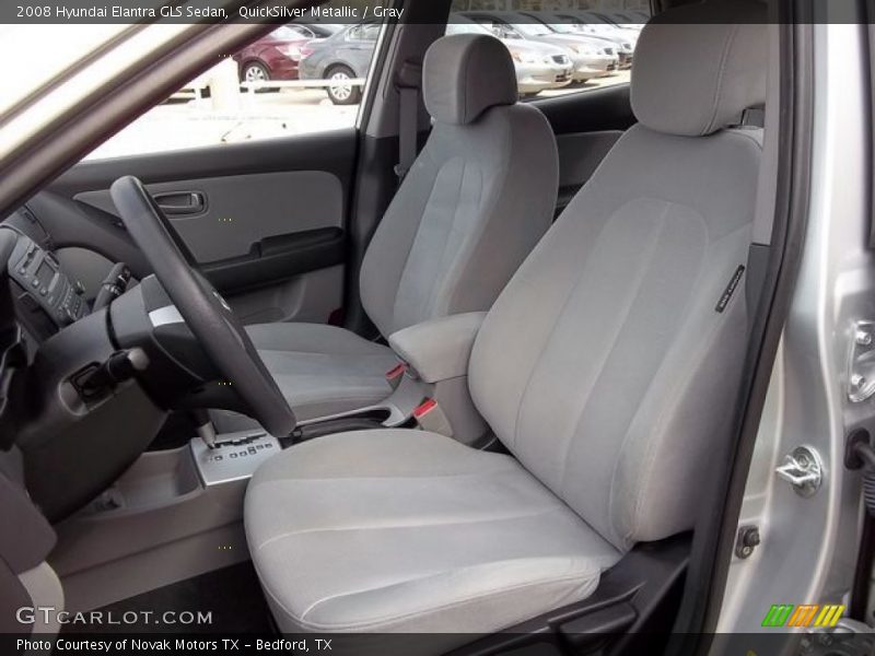 QuickSilver Metallic / Gray 2008 Hyundai Elantra GLS Sedan