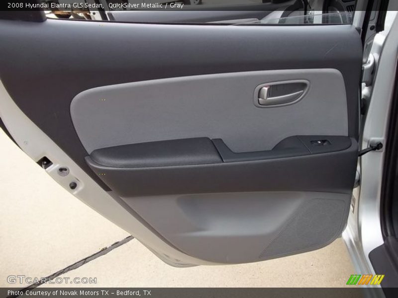 QuickSilver Metallic / Gray 2008 Hyundai Elantra GLS Sedan