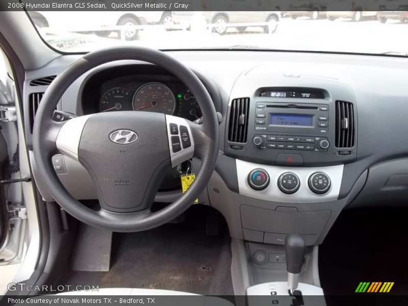 QuickSilver Metallic / Gray 2008 Hyundai Elantra GLS Sedan